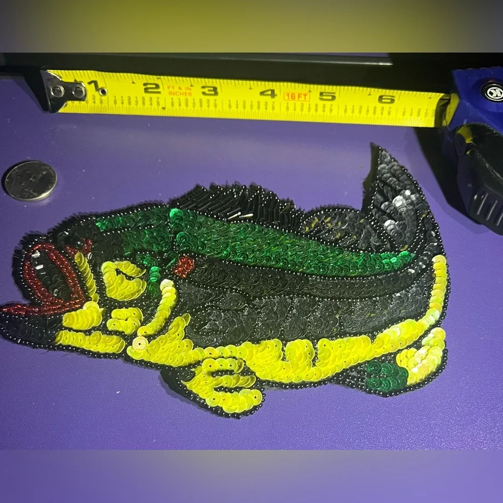 Colorful Sequin Fish Appliqué